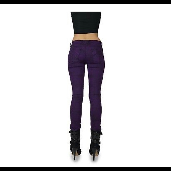 TRIPP NYC Purple Skinny Jeans - Picture 2 of 10